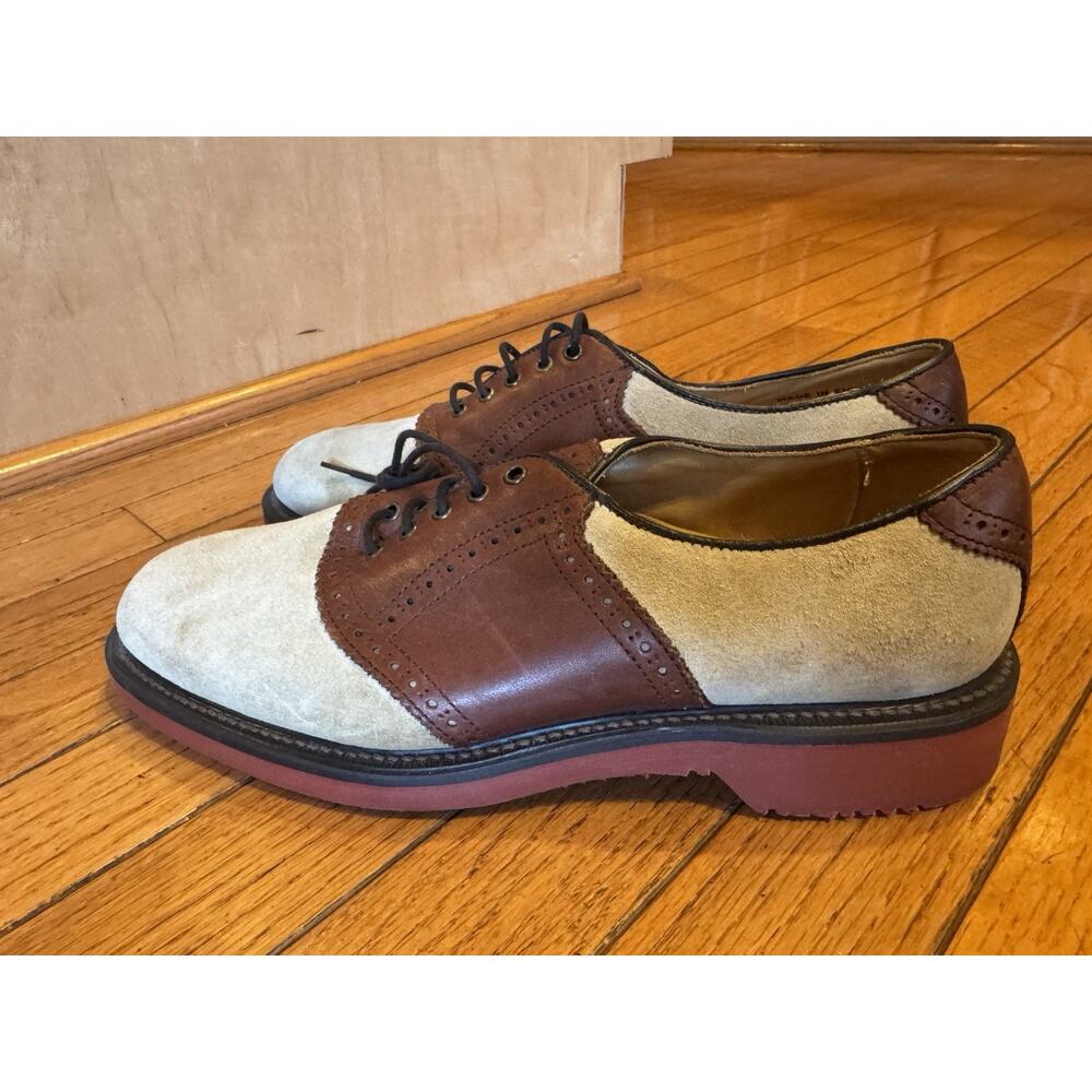 Barrie Ltd George Cox England Brown Leather Derby 8E (men700thrufty - Picture 2 of 7
